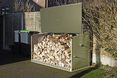 metal log box|garden log storage boxes waterproof.